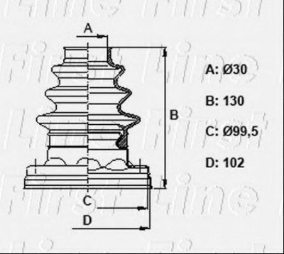 FIRST LINE fcb6340 -  Пыльник, приводной вал